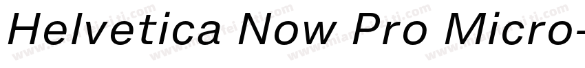 Helvetica Now Pro Micro字体转换